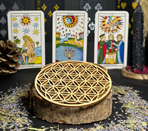 Fleur de vie en bois - REF: U01